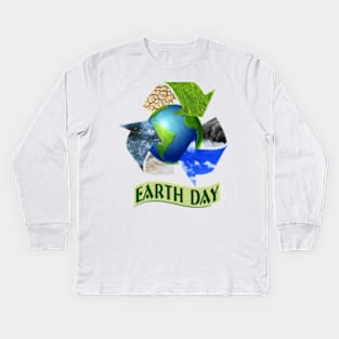 Earth Day 1 Kids Long Sleeve T-Shirt